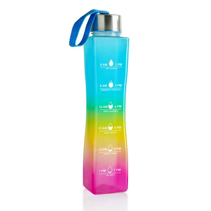 2Mech Water Bottle | Time Marker | 800 ml | Multicolor