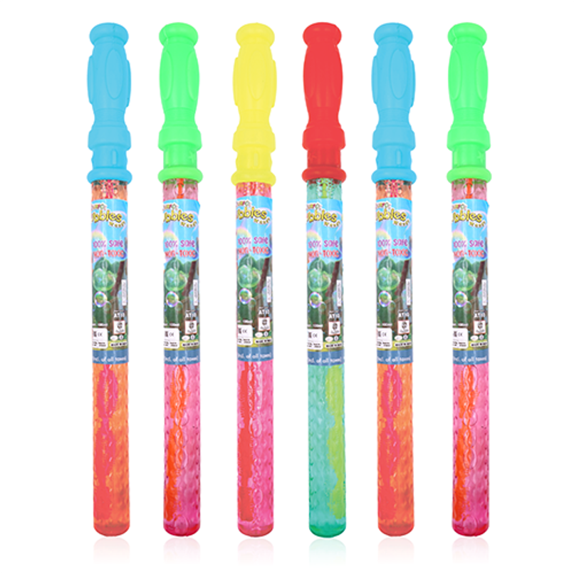 Aditi Toys Bubble Wands - Pack of 6 Colourful Bubble Sticks for Kids with Bubble Solution, Above 3Y+