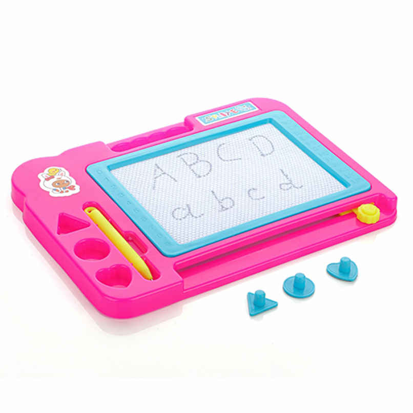 Aditi Toys Magnetic Slate - Drawing Board with Pen & Stamps, Easy Clean, for Kids 3+, BIS Approved