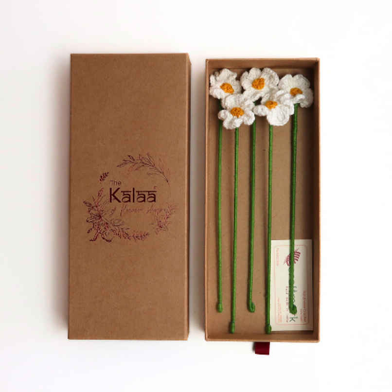 Primrose Flowers Set Of 5 Gift Box | The Kalaa Store