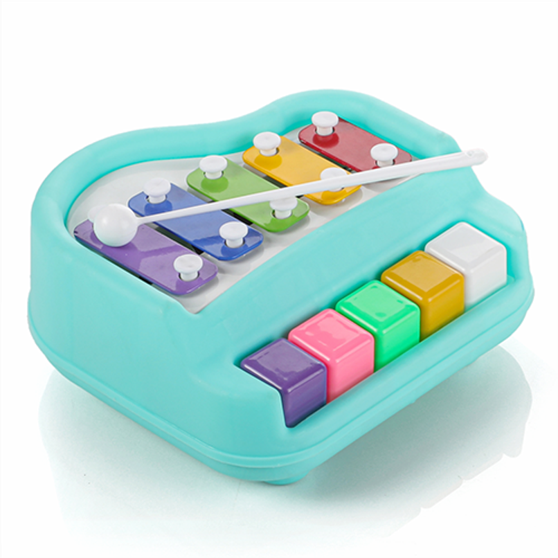 Aditi Toys Plastic Musical Piano Xylophone for Kids, Non-Toxic Suitable for Above 3 Years | Blue