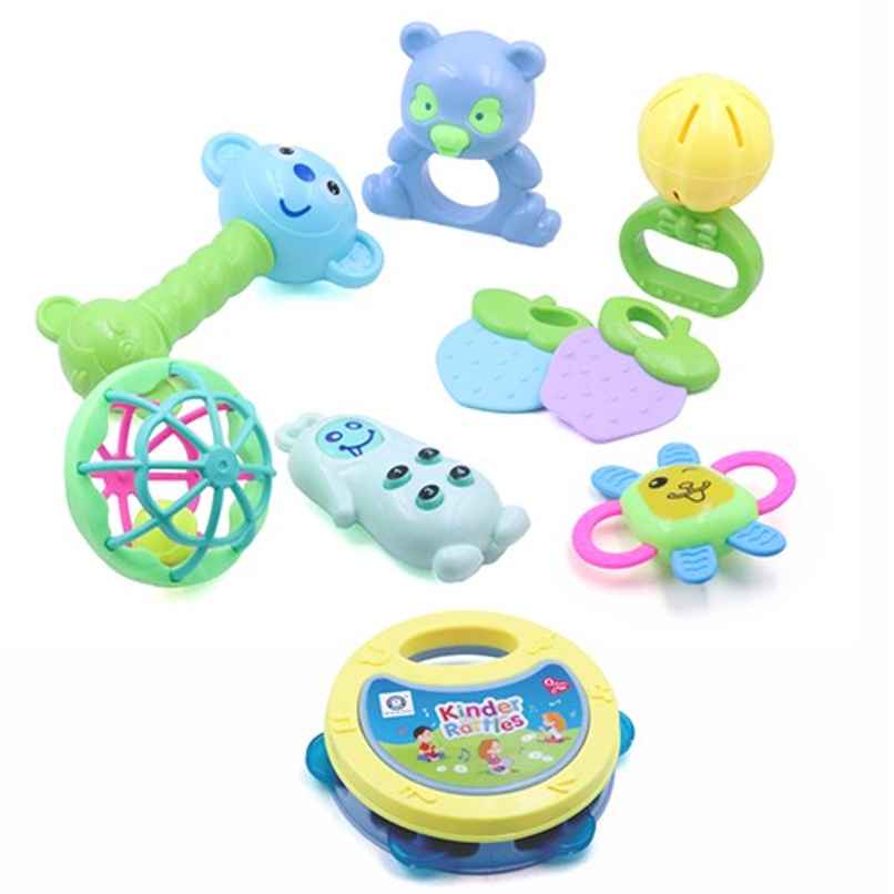 Aditi Toys 8-Piece Baby Rattle Set - Safe, Colourful, 100% BPA Free, Non-Toxic, Infant Grab, Age 0 -6M Aditi Toys 8-Piece Baby Rattle Set - Safe, Colourful, 100% BPA Free, Non-Toxic, Infant Grab, Age 0 -6M