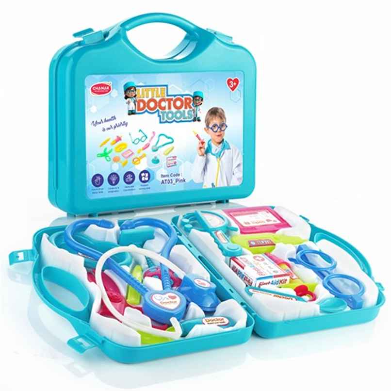Aditi Toys Doctor Playset - Pretend Play Kit with Foldable Suitcase | For Kids 3+ | Blue Aditi Toys Doctor Playset - Pretend Play Kit with Foldable Suitcase | For Kids 3+ | Blue
