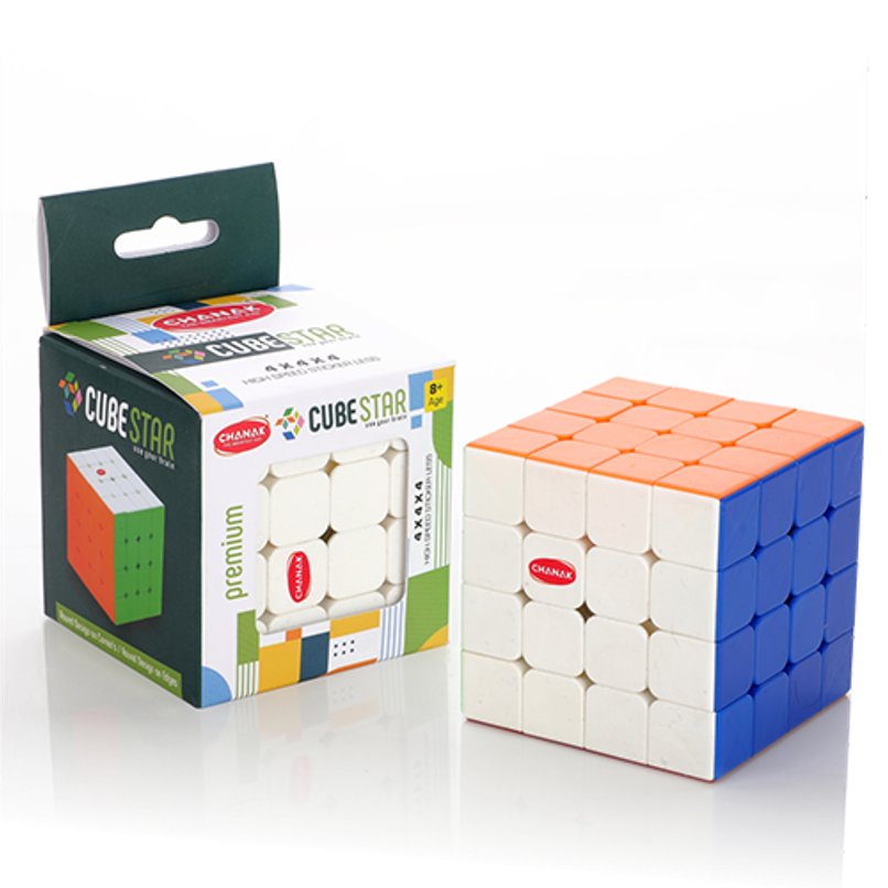 Aditi Toys 4x4 Cube for Kids, Speed Cube Puzzle for Kids & Adults, Stickerless Speed Cube - Age 6 Y+