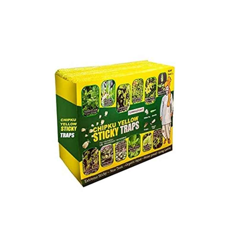 Chipku A5 Yellow Sticky Trap For Insects Pack Of 25 Sheets| For Garden & Agriculture