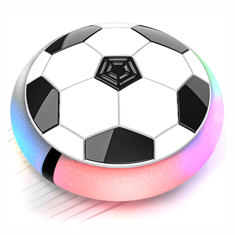 Aditi Toys Air Hover Soccer Light-Up Floating Ball with Soft Foam Bumper Indoor/Outdoor-Age 3+,White