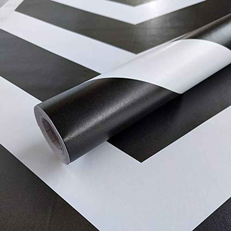 Wollzo Black And White Self Adhesive Wallpaper | 45 x 500 Cm