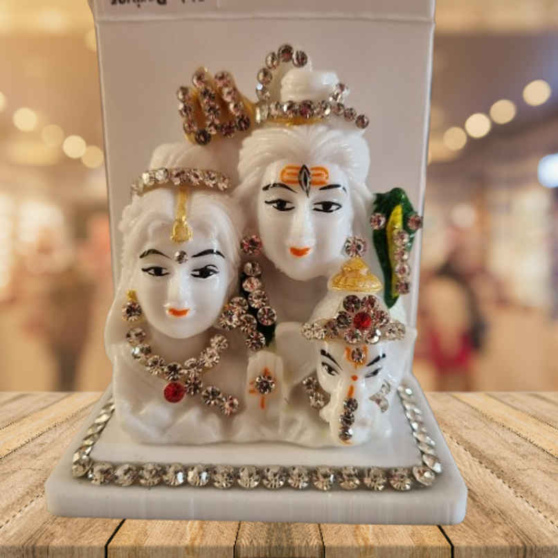 TiyuTrendzz Shiv Parivar Idol for Pooja at home | office | Car Dashboard | Small TiyuTrendzz Shiv Parivar Idol for Pooja at home | office | Car Dashboard | Small