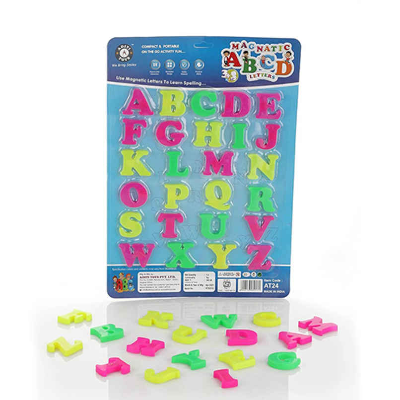 Aditi Toys Magnetic Learning Alphabet Letters - Capital ABCD Magnetic Letter Symbol Set for Kids 3+