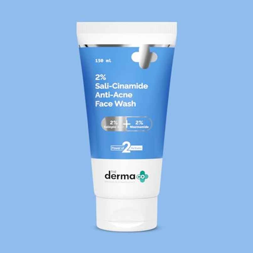 The Derma Co Sali-Cinamide Anti-Acne Face Wash with 2% Salicylic Acid & 2% Niacinamide