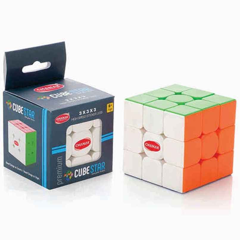 Aditi Toys 3x3 Cube for Kids, Speed Cube Puzzle for Kids & Adults, Stickerless Speed Cube - Age 6 Y+