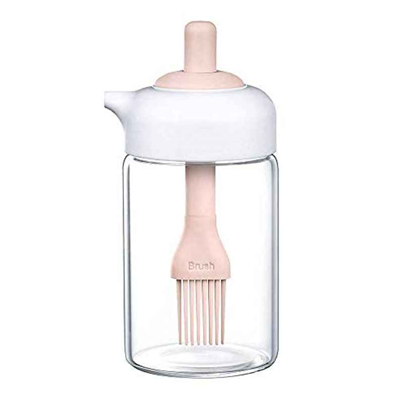 Femora Borosilicate Glass Oil Mini Jar 230 ml, Pack Of 1, Pink |  Oil Dispenser