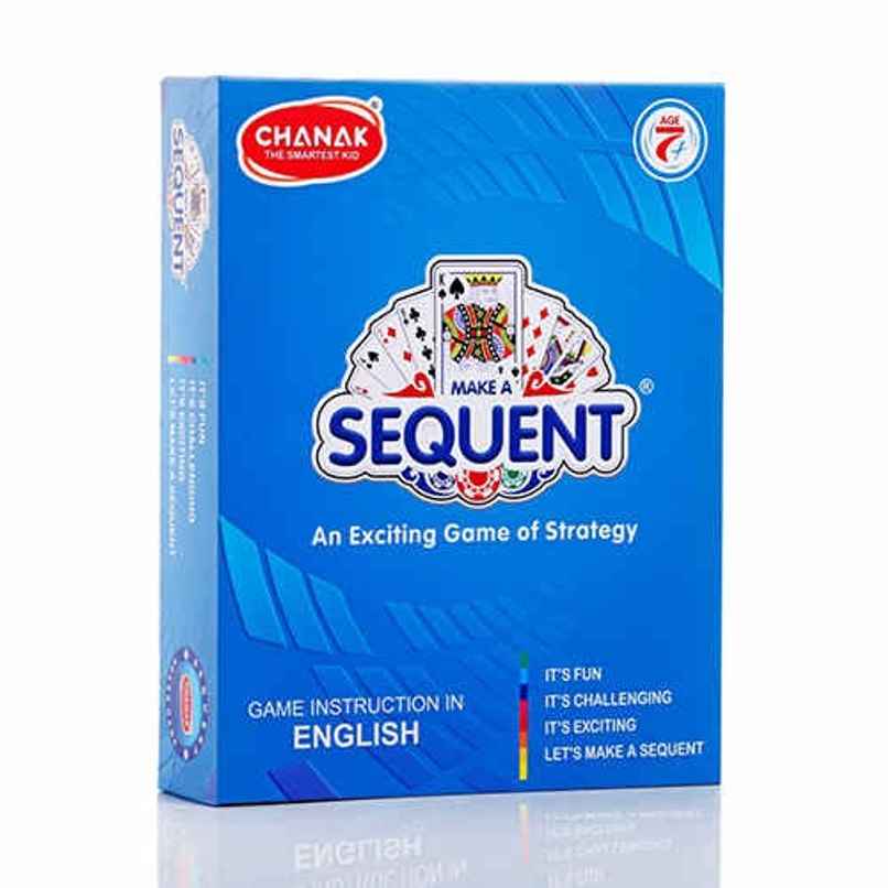 Aditi Toys Make A Sequent Game - Strategy Board Game with Chips & Cards for Kids 7+, BIS Approved Aditi Toys Make A Sequent Game - Strategy Board Game with Chips & Cards for Kids 7+, BIS Approved