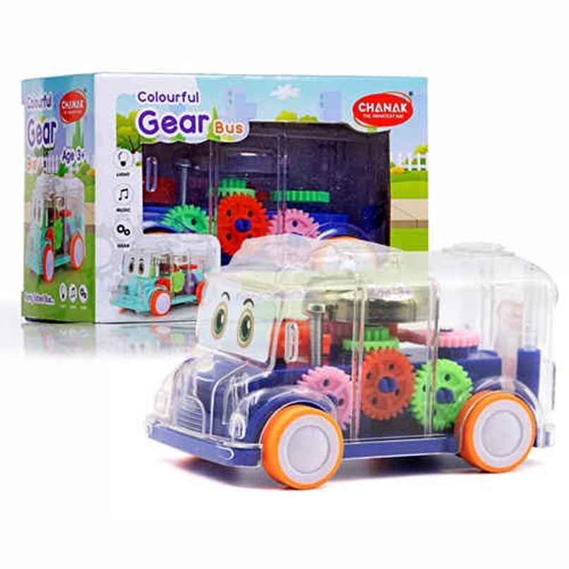 Aditi Toys Transparent Gear Mini School Bus with Tinkling Sound and Light for Kids 3 Years-Dark Blue Aditi Toys Transparent Gear Mini School Bus with Tinkling Sound and Light for Kids 3 Years-Dark Blue