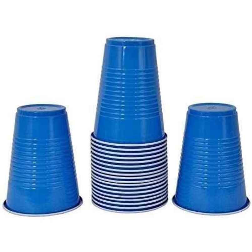 Thick Paper Beer Pong Party Glass | Blue | 450 ml | Pack of 10 | Tempware Thick Paper Beer Pong Party Glass | Blue | 450 ml | Pack of 10 | Tempware