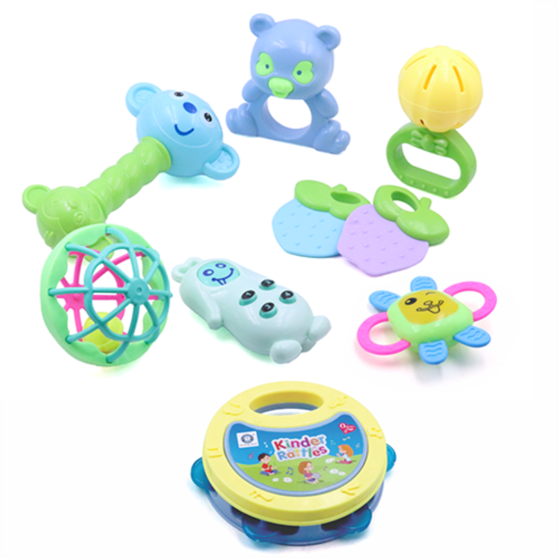 Aditi Toys 8-Piece Baby Rattle Set - Safe, Colourful, 100% BPA Free, Non-Toxic, Infant Grab, Age 0 -6M Aditi Toys 8-Piece Baby Rattle Set - Safe, Colourful, 100% BPA Free, Non-Toxic, Infant Grab, Age 0 -6M
