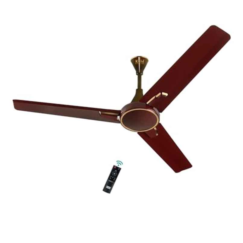 Kuhl Prima A1 BLDC Ceiling Fan, 1200mm, Remote Control, 5 stars, Brown