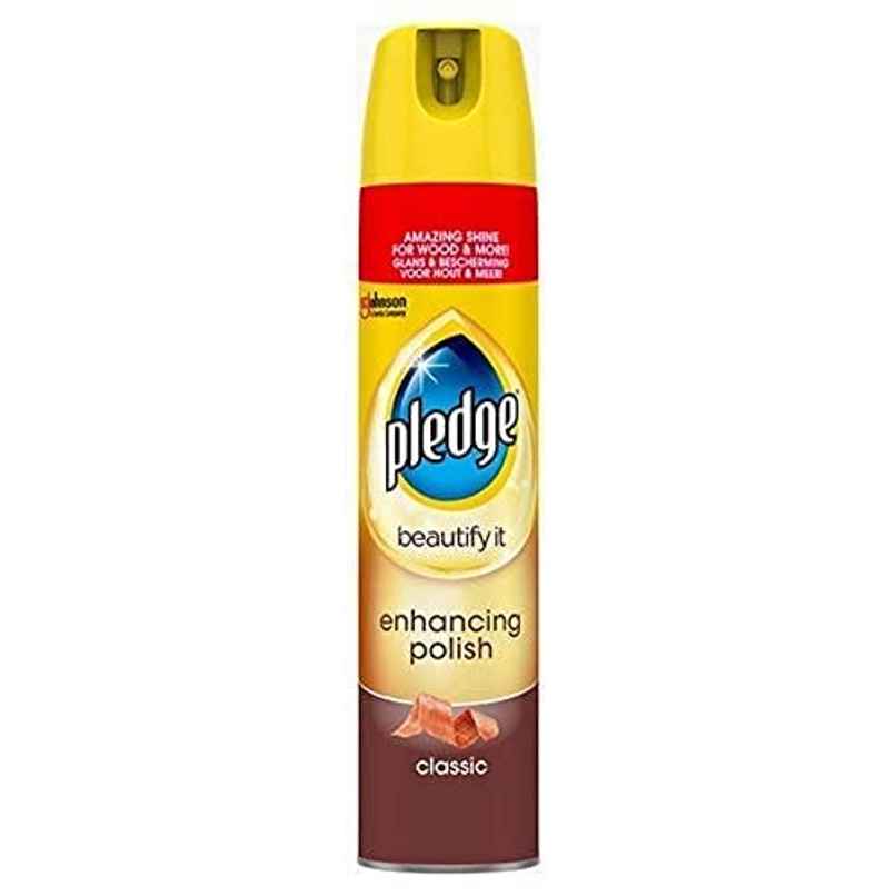 Pledge Classic Aerosol Wood Polish Enhancing Polish