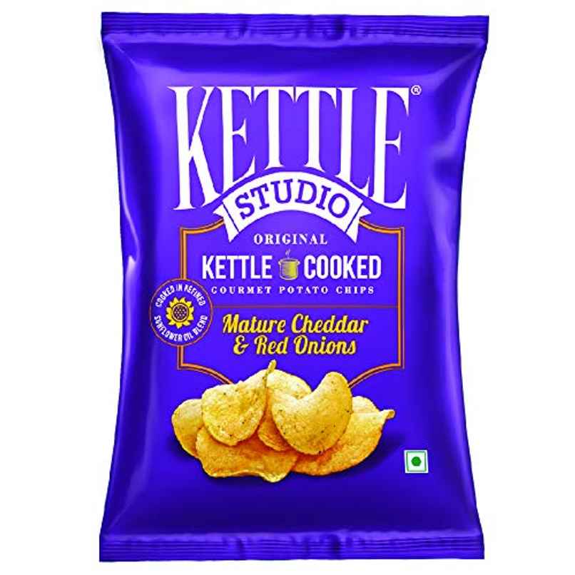 Kettle Studio Mature Cheddar & Red Onions Potato Chips