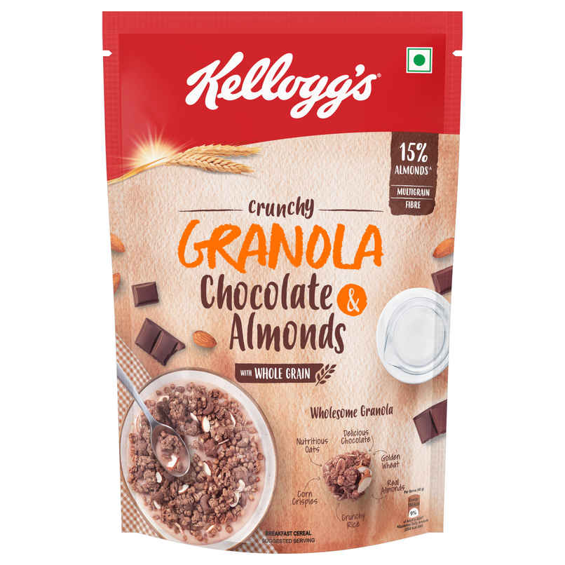 Kellogg's Crunchy Granola Chocolate and Almond |Muesli |Power Breakfast Kellogg's Crunchy Granola Chocolate and Almond |Muesli |Power Breakfast