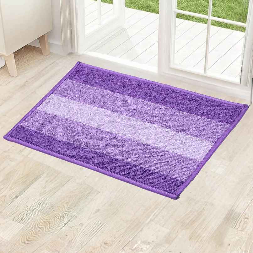 Status Iris Anti- Skid Floor Mat | 38 x 58 cm | Purple
