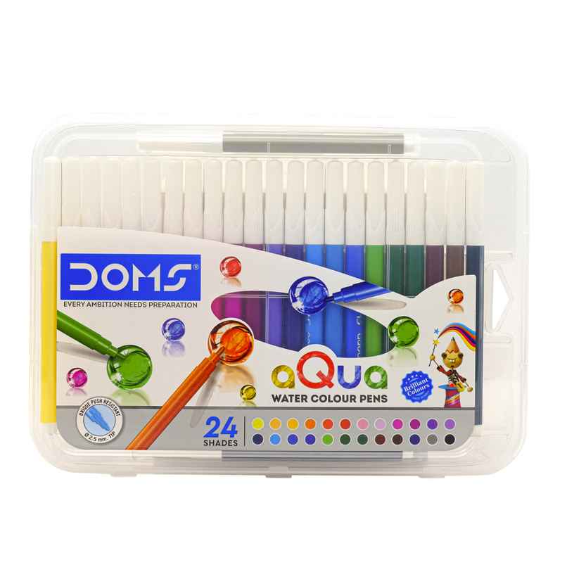 Doms Aqua 24 Shades Water Colour Pens
