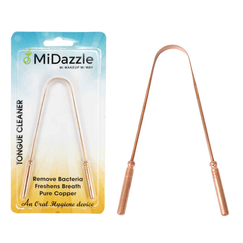 Midazzle Ayurvedic Copper Tongue Cleaner with Ergonomic Handle | MIOT7504