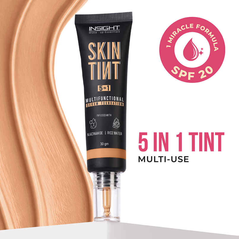 Insight Cosmetics Skin Tint 5In1 Multifunctional Serum Foundation | Cappucino