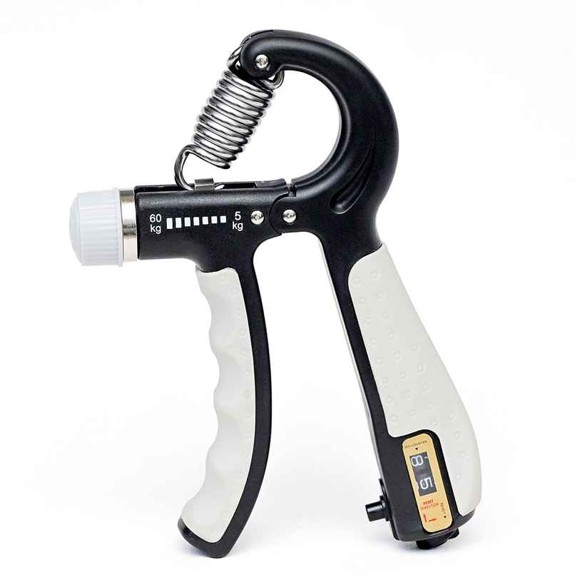 Slovic upto 60kg Adjustable Hand Grip Strengthener for Forearm & Wrist Strengthening with Counter Slovic upto 60kg Adjustable Hand Grip Strengthener for Forearm & Wrist Strengthening with Counter