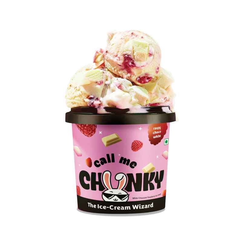 Call Me Chunky Raspy Choco White Ice Cream Mini Tub Call Me Chunky Raspy Choco White Ice Cream Mini Tub