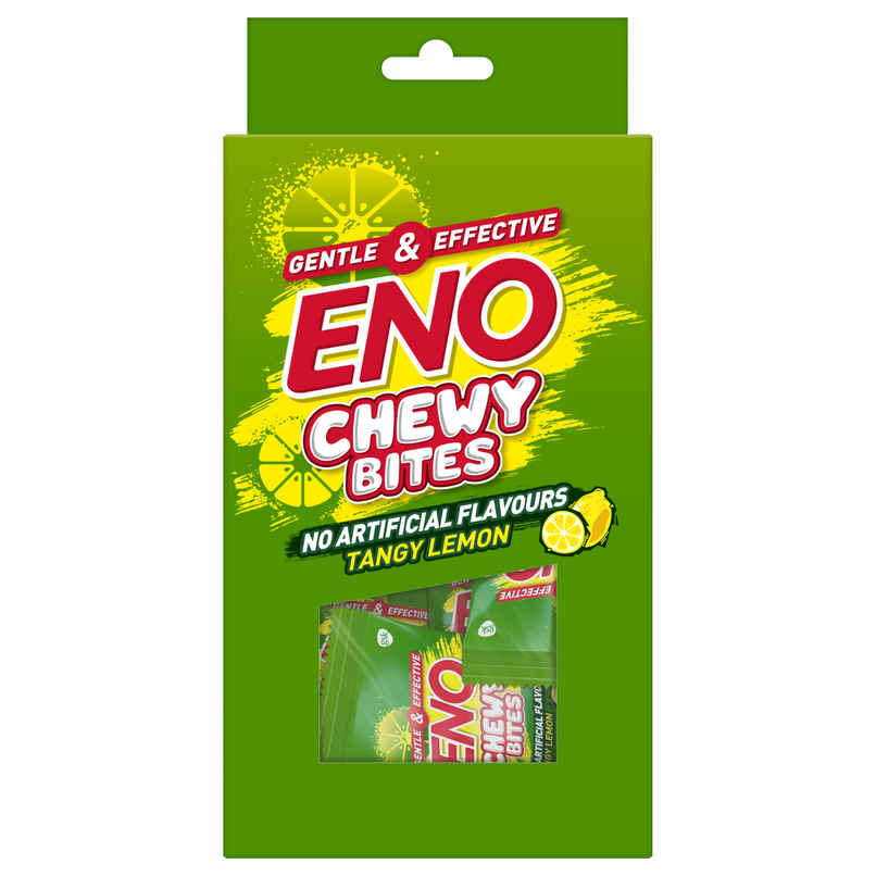 ENO Chewy Bites Tasty Chewable Antacid For Gentle Effective Relief From Acidity Lemon Flavour