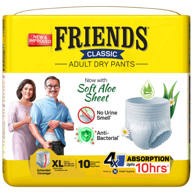 Friends Adult Diaper Pant | XL | 30-56 inch | Classic Type Friends Adult Diaper Pant | XL | 30-56 inch | Classic Type