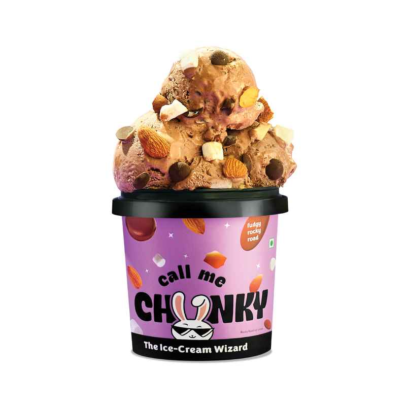 Call Me Chunky Fudgy Rocky Road Ice Cream Mini Tub Call Me Chunky Fudgy Rocky Road Ice Cream Mini Tub
