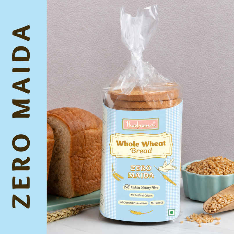 Theobroma Zero Maida Whole Wheat Bread | No Preservatives | No Palm Oil Theobroma Zero Maida Whole Wheat Bread | No Preservatives | No Palm Oil
