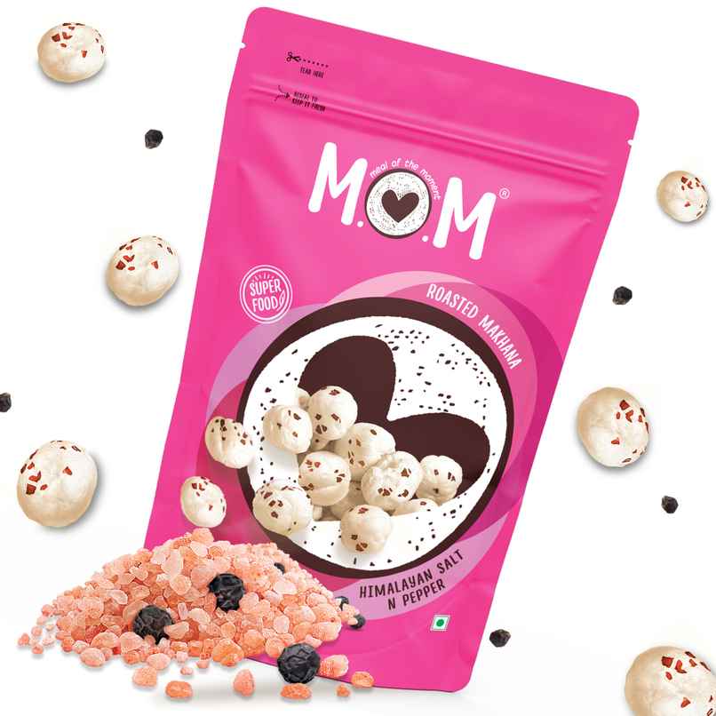 MOM Himalayan Salt & Pepper Roasted Makhana MOM Himalayan Salt & Pepper Roasted Makhana