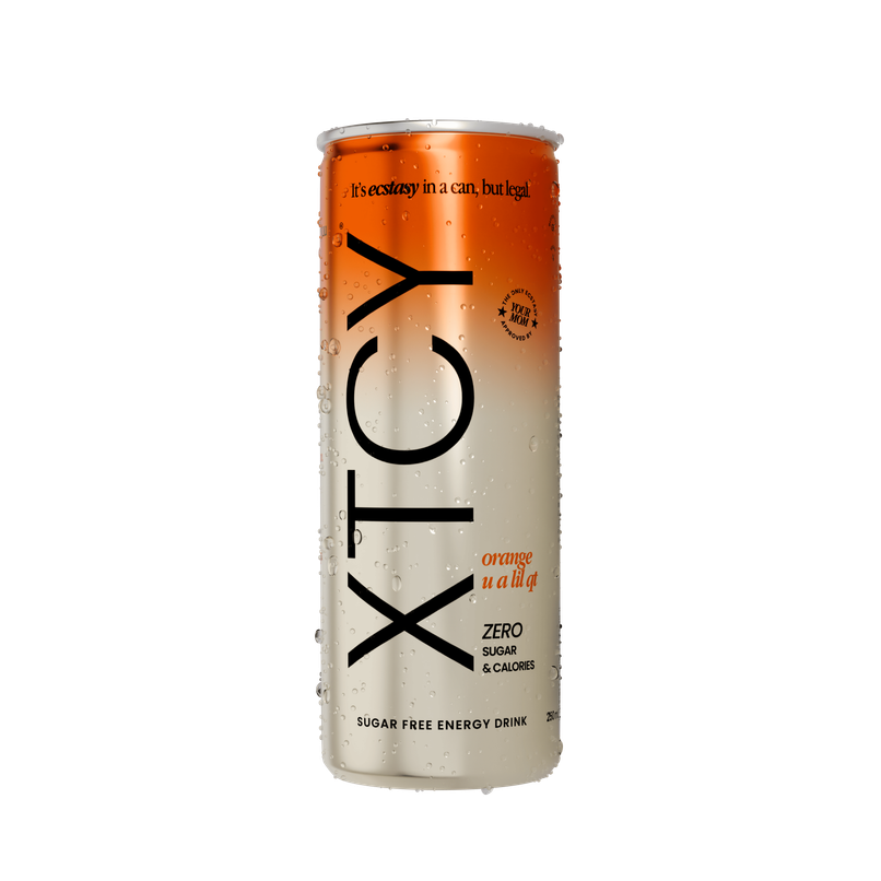 XTCY Orange 75mg Caffeine Zero Sugar Energy Drink