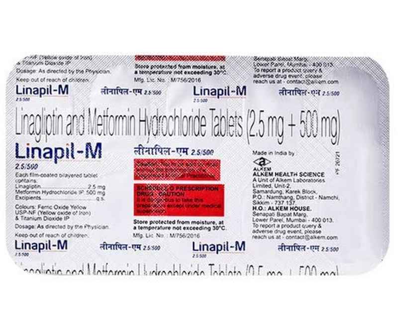 Linapil-M 2.5/500 Tablet