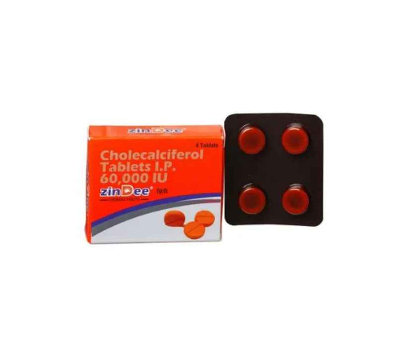 Zindee 60000 IU Vitamin (D3) Chewable Tablet Zindee 60000 IU Vitamin (D3) Chewable Tablet
