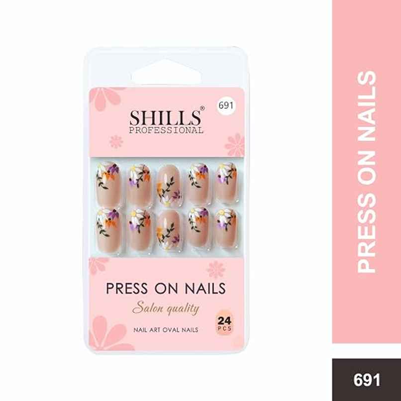 Shills Professional Reusable Oval Press On Nails | Nude | SPN-691 Shills Professional Reusable Oval Press On Nails | Nude | SPN-691