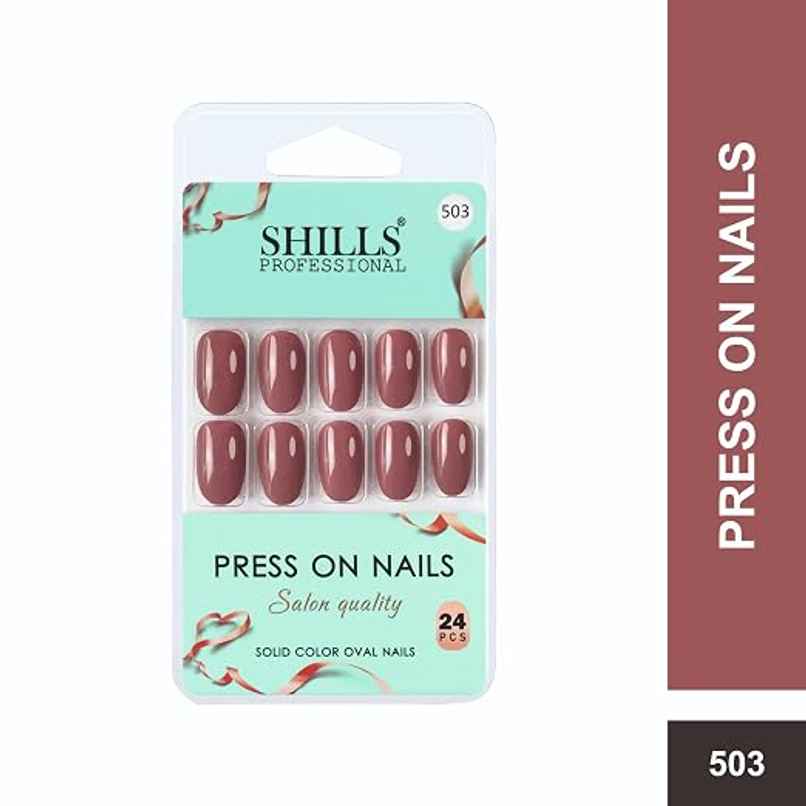 Shills Professional Reusable Oval Press On Nails | Pink | SPN-503 Shills Professional Reusable Oval Press On Nails | Pink | SPN-503
