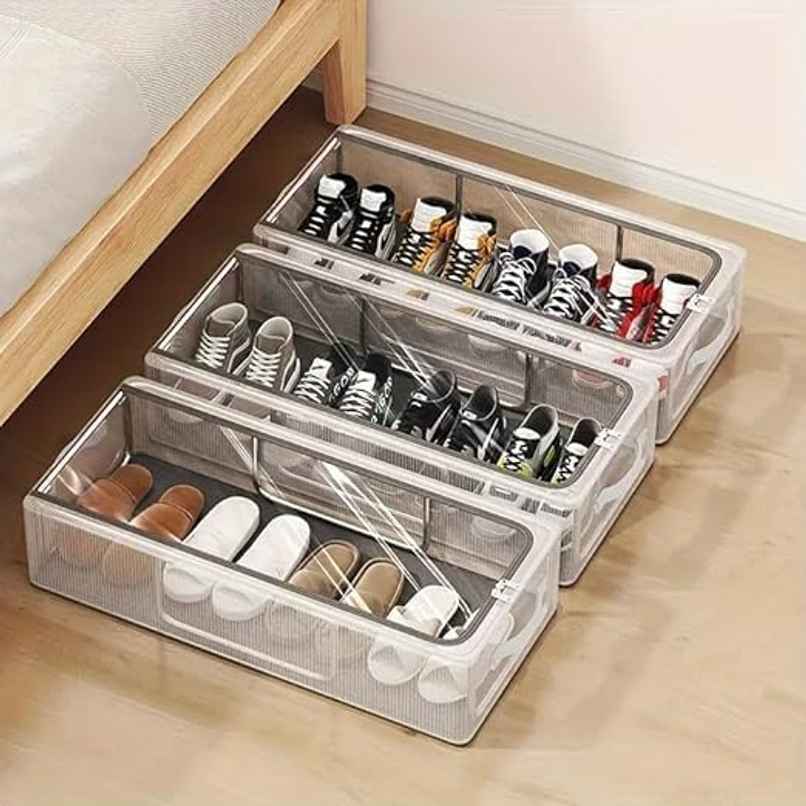 Perpetual Foldable Shoe Organizer Box Perpetual Foldable Shoe Organizer Box