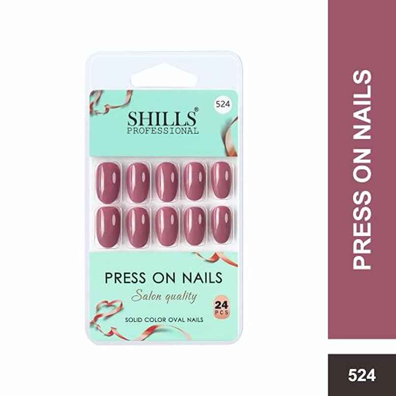 Shills Professional Reusable Oval Press On Nails | Pink | SPN-524 Shills Professional Reusable Oval Press On Nails | Pink | SPN-524