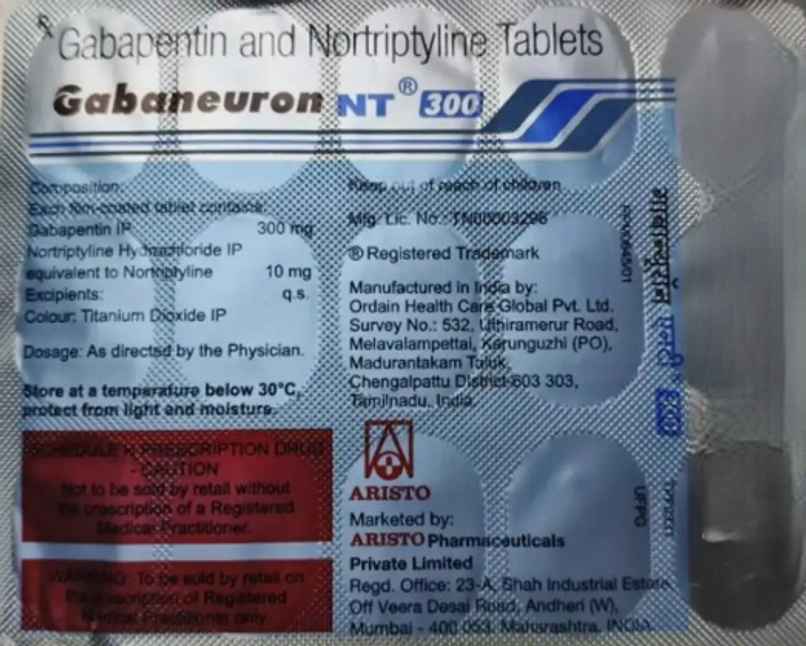 Gabaneuron NT 300 Tablet Gabaneuron NT 300 Tablet