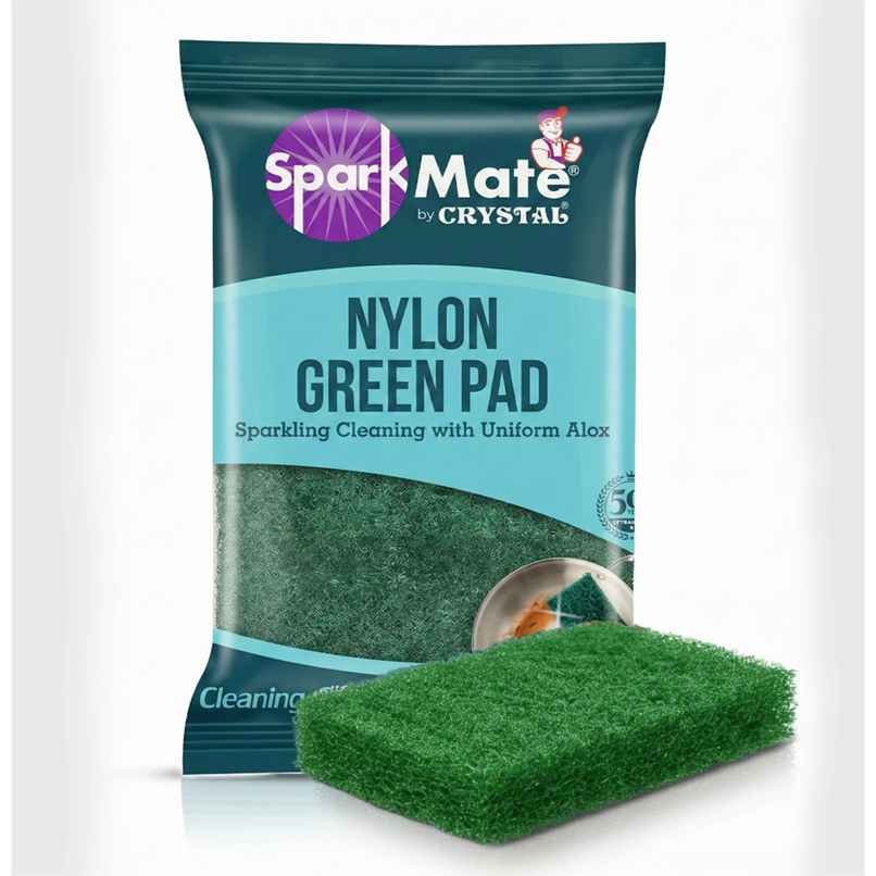Sparkmate By Crystal Nylon Green Scrub Pad