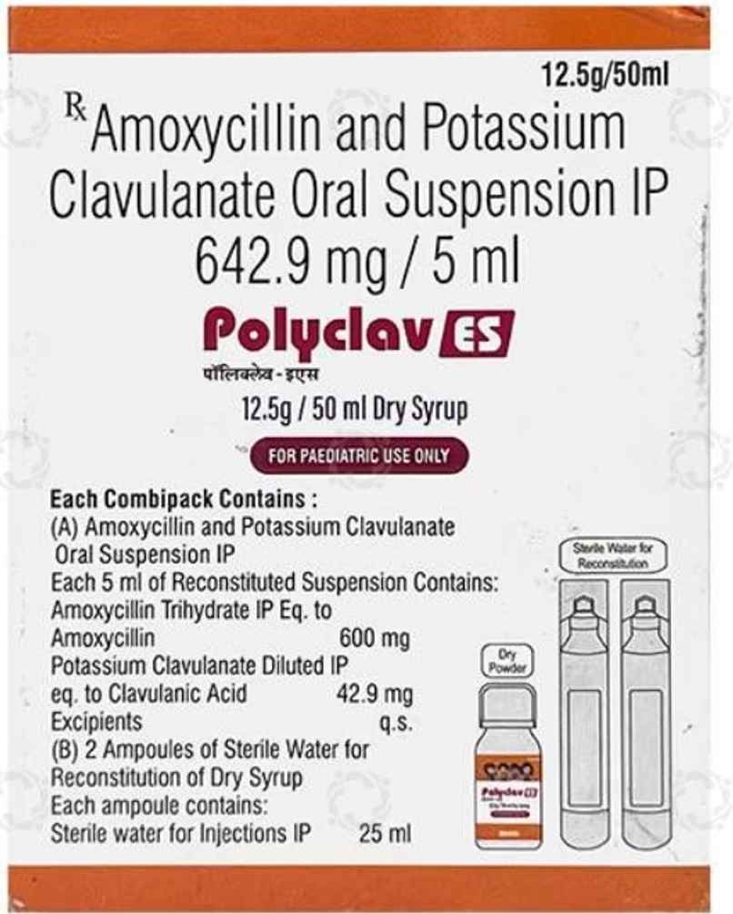 Polyclav ES 12.5g/50mL Dry Syrup Polyclav ES 12.5g/50mL Dry Syrup