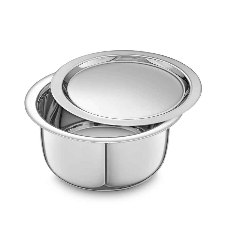 Jensons Capsul Bottom Patila with Lid | 11 Inch Induction Compatible | 2 L Jensons Capsul Bottom Patila with Lid | 11 Inch Induction Compatible | 2 L