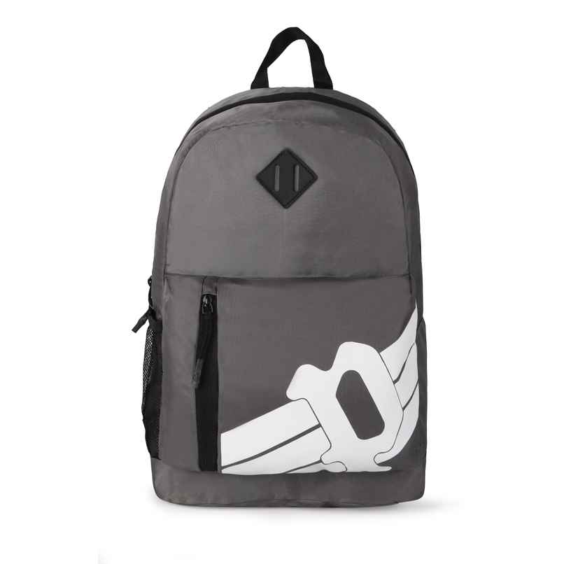 Police Unisex Solid Nylon 17 L Laptop Backpack | Grey - 15.6 Inches