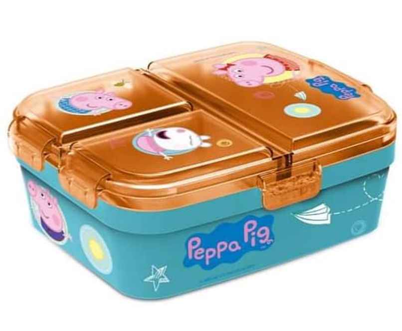 Striders Multi Compartment Rectangular Sandwich Box Peppa Pig Kindness Counts | XL Striders Multi Compartment Rectangular Sandwich Box Peppa Pig Kindness Counts | XL