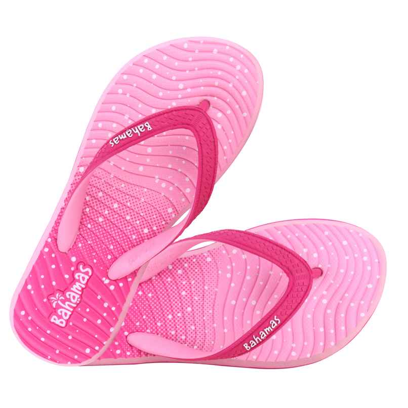 Bahamas Women's Slippers | BHL-228 | Magenta & Light Pink - UK 6