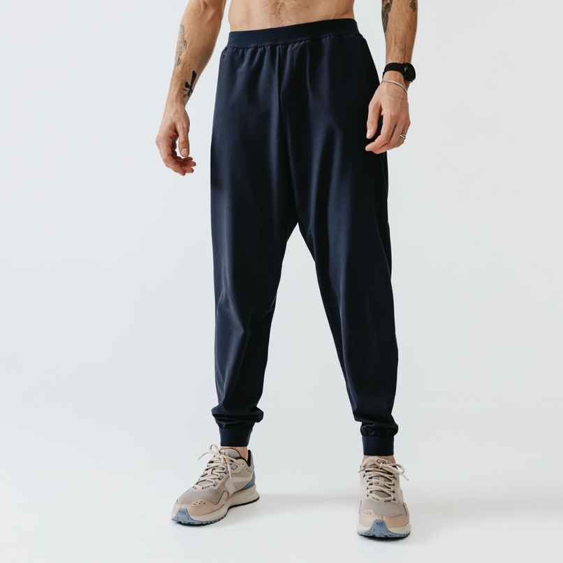 Decathlon Kalenji Men Back Pocket Running Trackpant | Dark Blu | M